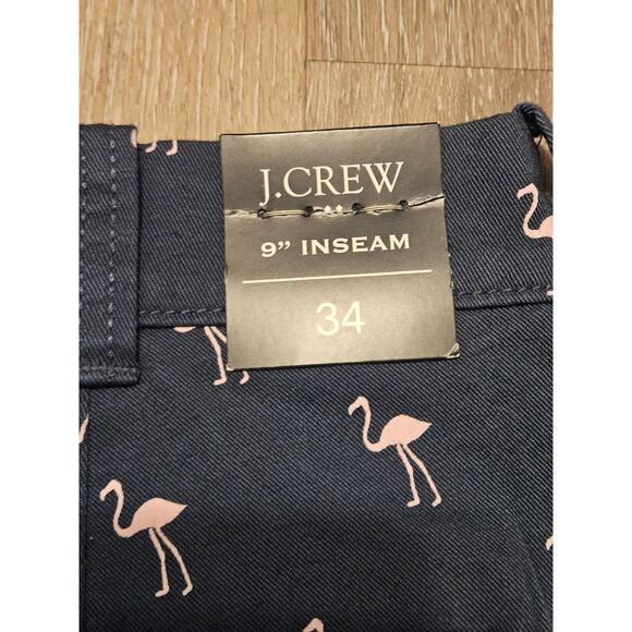 J.Crew Flamingo Print Shorts – Size 34 – 9" Inseam - Picture 3 of 5